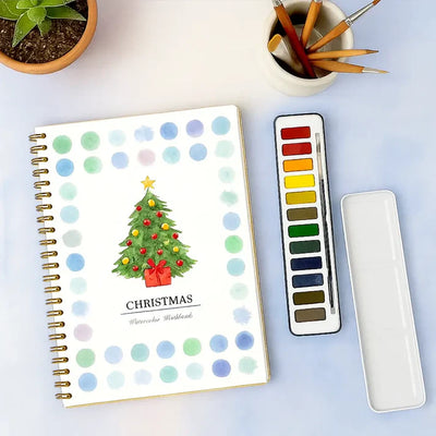 Complete Watercolor Book Set - FREE Watercolors and Brushes Included